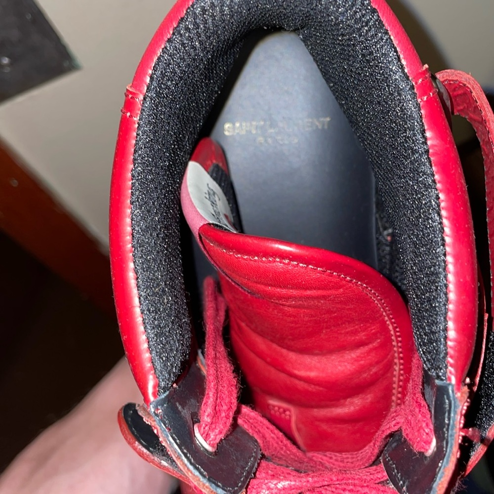 saint laurent red shoes mens 10.5 - Picture 2 of 8